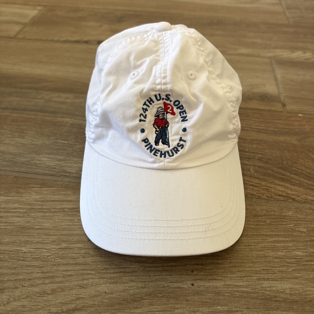124th US Open Pinehurst Strapback Hat‎ White One Size Classic Fit Ahead